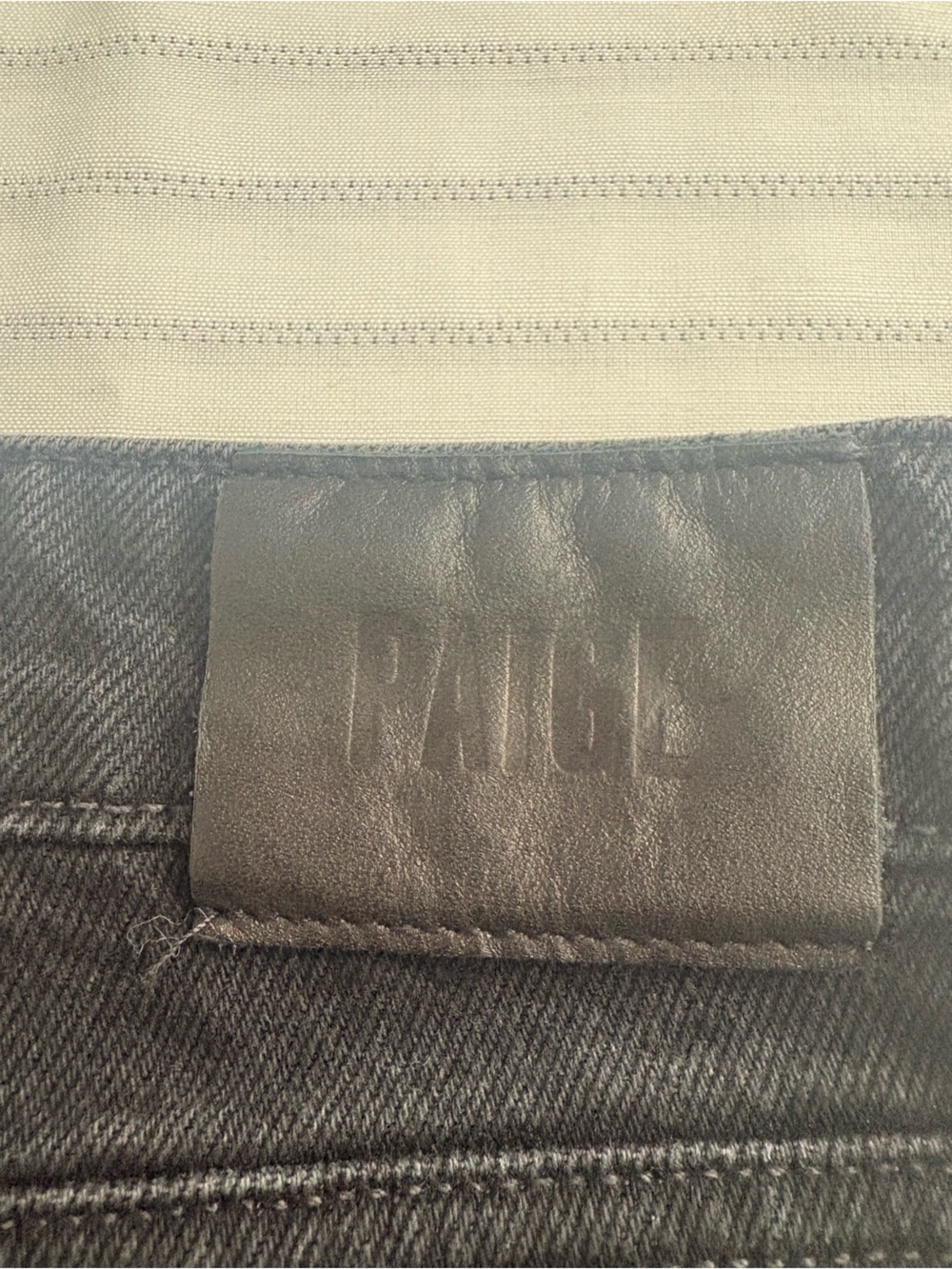PAIGE Black Wide-Leg Jeans with High Rise - Picture 7 of 13